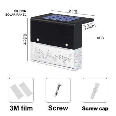 Đèn bước sàn năng lượng mặt trời IP65 ngoài trời CRI 60 cho lan can cầu thang hàng rào sân và lối đi