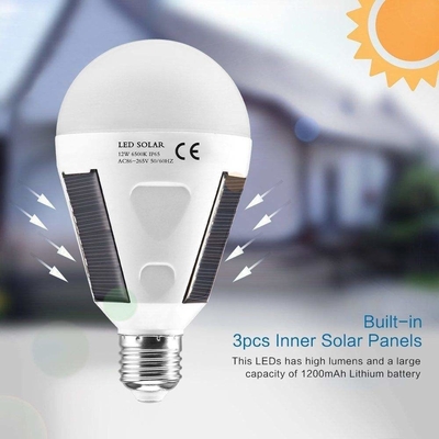 E27 Đèn khẩn cấp năng lượng mặt trời nổi bật Lỗi giao diện chip LED 396lm