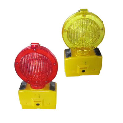 Đèn LED cảnh báo giao thông năng lượng mặt trời nhấp nháy / Đèn hình nón giao thông chạy bằng năng lượng mặt trời