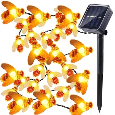 Đèn năng lượng mặt trời Honey Bee Fairy String 20 đèn LED cho khu vườn ngoài trời