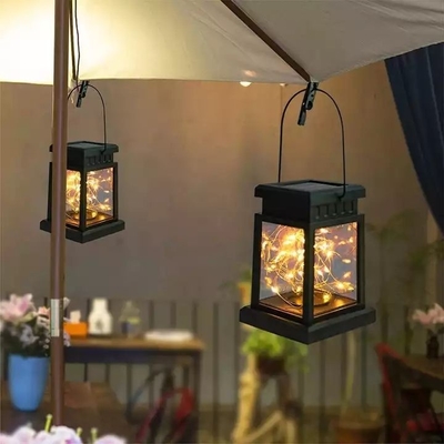 Treo đèn lồng Đèn hoa trang trí ngoài trời không thấm nước Vòng hoa cổ tích Vườn năng lượng mặt trời Sân vườn Đèn cung điện