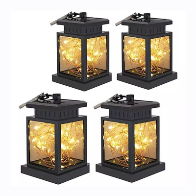 Treo đèn lồng Đèn hoa trang trí ngoài trời không thấm nước Vòng hoa cổ tích Vườn năng lượng mặt trời Sân vườn Đèn cung điện