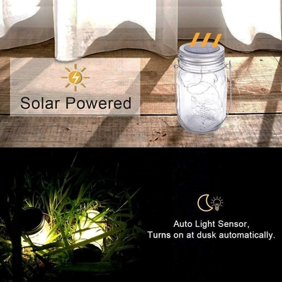 Trang trí Điện đom đóm Trang trí Vườn ngoài trời Giáng sinh Treo LED Đèn cổ tích năng lượng mặt trời