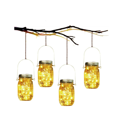 Trang trí Điện đom đóm Trang trí Vườn ngoài trời Giáng sinh Treo LED Đèn cổ tích năng lượng mặt trời
