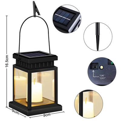 Vườn năng lượng mặt trời không khói Đèn nến ngoài trời Đèn LED chống thấm nước