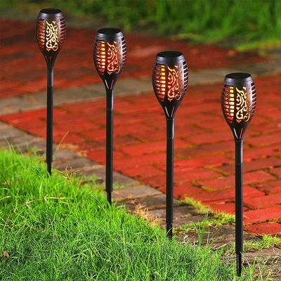 12LED 33LED Đèn pin năng lượng mặt trời nhấp nháy ngoài trời Đèn LED năng lượng mặt trời không thấm nước