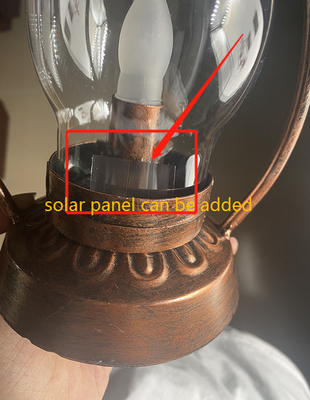 Đèn LED sân vườn năng lượng mặt trời chống nước IPX6 Cắm trại treo đèn dầu