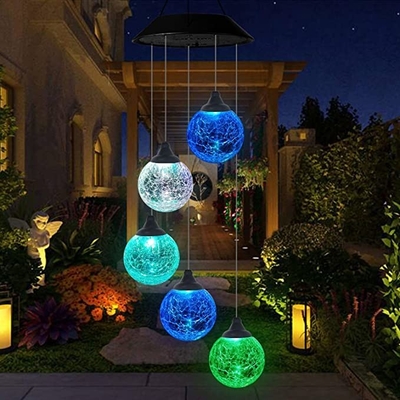 Màu phát quang RGB Đèn LED sân vườn năng lượng mặt trời Trang trí ngoài trời di động