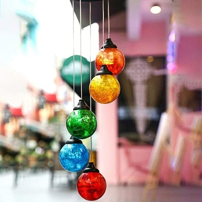 Màu phát quang RGB Đèn LED sân vườn năng lượng mặt trời Trang trí ngoài trời di động