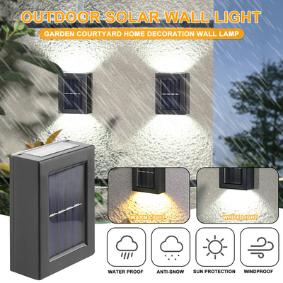 WINXU IP65 Đèn Led năng lượng mặt trời chống thấm nước Ban công ngoài trời Đèn tường trang trí