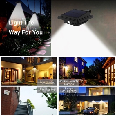 An ninh không dây Ban đêm Đèn tường chống thấm năng lượng mặt trời 158lm với tuốc nơ vít