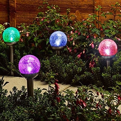 Bóng thủy tinh chống nứt Bóng đèn LED năng lượng mặt trời Đèn sân vườn Đường phố Cricket 5V