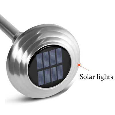 Đèn LED sân vườn năng lượng mặt trời ngoài trời Nhiều màu Đèn đường dẫn năng lượng mặt trời sáng nhất 80lm