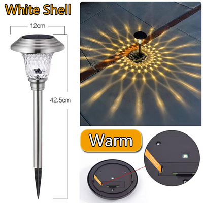 Đèn LED sân vườn năng lượng mặt trời ngoài trời Nhiều màu Đèn đường dẫn năng lượng mặt trời sáng nhất 80lm