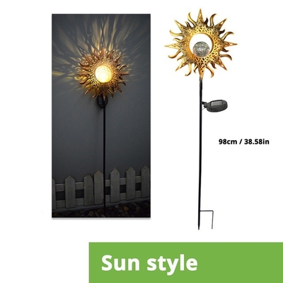 Sân vườn ngoài trời Đèn LED năng lượng mặt trời Trang trí Mặt trời Sao Ánh sáng ban đêm không thấm nước