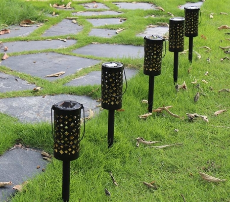 Đèn lồng năng lượng mặt trời bằng sắt rỗng cho bên ngoài mặt trăng sao mặt trăng Retro ánh sáng sân thượng trang trí đường dẫn IP66