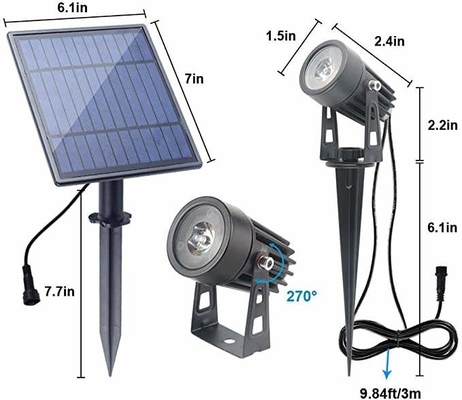 Đèn đường năng lượng mặt trời thương mại Phong cảnh Màu trắng sáng RGB Đèn chạy bằng năng lượng mặt trời 3500K