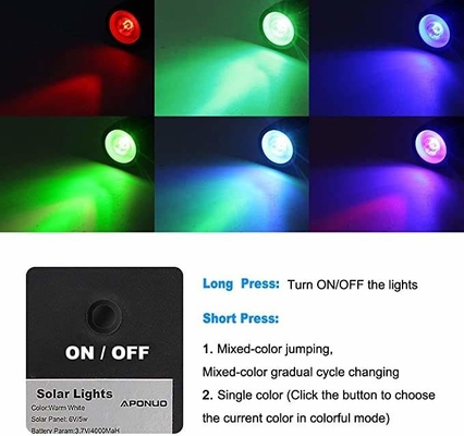 Đèn đường năng lượng mặt trời thương mại Phong cảnh Màu trắng sáng RGB Đèn chạy bằng năng lượng mặt trời 3500K