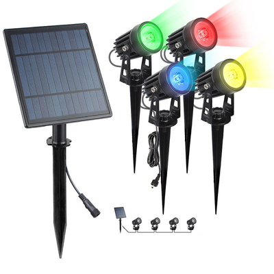 Đèn đường năng lượng mặt trời thương mại Phong cảnh Màu trắng sáng RGB Đèn chạy bằng năng lượng mặt trời 3500K