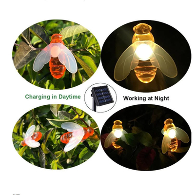 Đèn dây LED chạy bằng năng lượng mặt trời ngoài trời Bee Fairy Đèn năng lượng mặt trời 5M / 9M