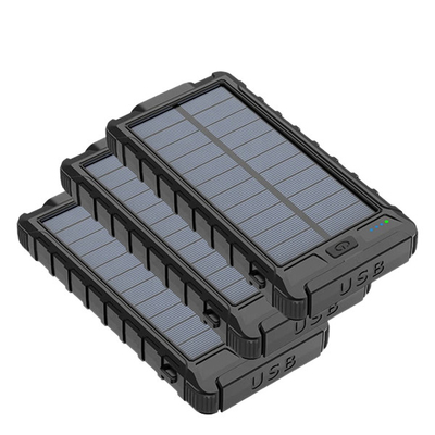 Đèn LED không thấm nước Điện thoại sạc năng lượng mặt trời Ngân hàng điện 10000mAh
