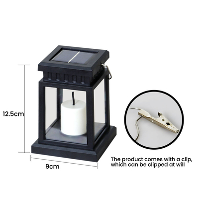 Cài đặt nhanh Đèn nến trang trí năng lượng mặt trời Treo ngoài trời IP65 Trắng ấm