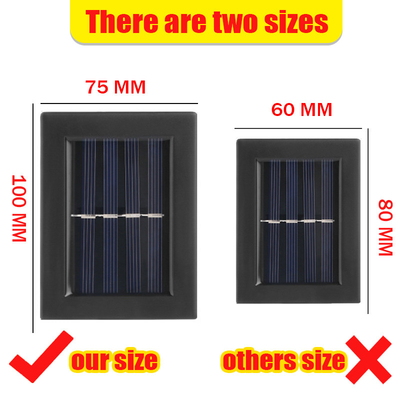 2 / 6LED Lên và Xuống Đèn LED năng lượng mặt trời Đèn tường Cầu thang lối đi Trang trí sân vườn ngoài trời