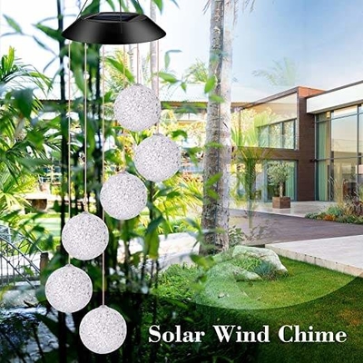 Vườn trang trí ngoài trời CE Đèn năng lượng mặt trời Đèn năng lượng mặt trời Chuông gió