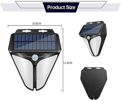 DC6V Yard Garage Đèn tường LED chạy bằng năng lượng mặt trời không dây 6000K với 3 chế độ có thể lựa chọn