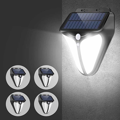 DC6V Yard Garage Đèn tường LED chạy bằng năng lượng mặt trời không dây 6000K với 3 chế độ có thể lựa chọn