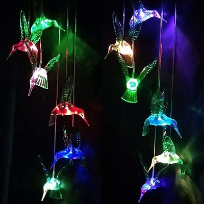 Ánh sáng mặt trời mềm mại ấm áp màu trắng Chim ruồi Đèn trang trí Chuông gió Quà tặng bữa tiệc Đồ trang trí cho ngày lễ