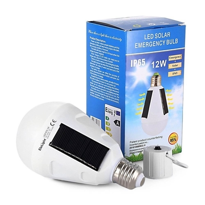 Đèn khẩn cấp năng lượng mặt trời 1200mah Bóng đèn năng lượng mặt trời có thể sạc lại IP65