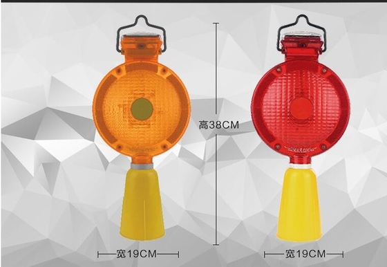 An ninh Đèn tín hiệu giao thông Led năng lượng mặt trời Đường kính 19cm Chiều cao 38cm