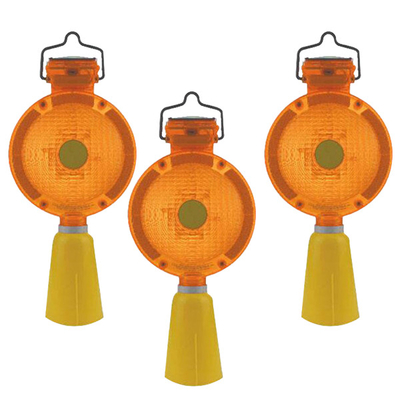 Đèn giao thông năng lượng mặt trời tròn chống thấm Dia 19cm 41 * 39 * 41cm