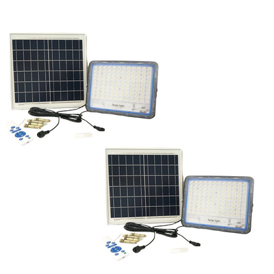 Đèn lũ lụt năng lượng mặt trời với điều khiển từ xa 360LED 6500K Đèn năng lượng mặt trời không thấm nước Ip67 100w