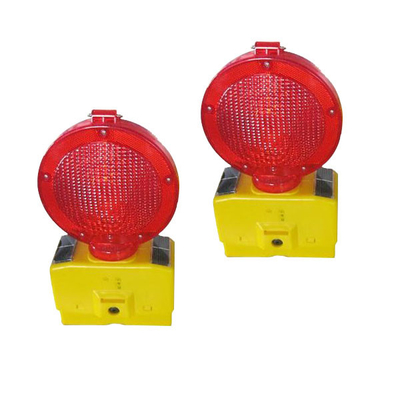 Ce Traffic Cone Năng lượng mặt trời nhấp nháy Đèn vàng để cảnh báo