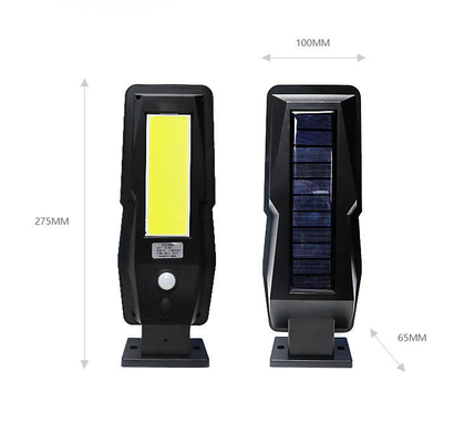 Trong nhà ABS + PC Đèn đường năng lượng mặt trời trang trí IP65 186LM