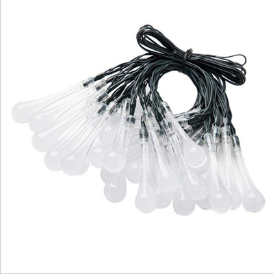Đèn LED đầy màu sắc Giọt nước Năng lượng mặt trời Đèn cổ tích Ngoài trời Không thấm nước cho Bãi cỏ Sân vườn 9M * 60LED