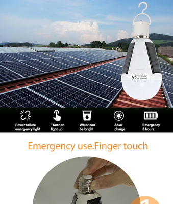 Đèn khẩn cấp năng lượng mặt trời di động có thể sạc lại USB khi mất điện Cắm trại Đi bộ đường dài