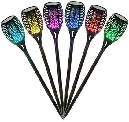 Đèn pin ngọn lửa năng lượng mặt trời sân vườn ngoài trời Đèn LED 96 chiếc Đèn pin LED chạy bằng năng lượng mặt trời