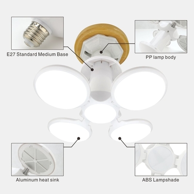Đèn LED bóng đá UFO có thể điều chỉnh biến dạng E27 40W cho nghiên cứu phòng ngủ