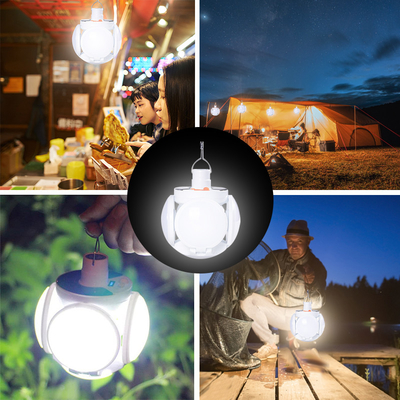 Đèn LED bóng đá gấp USB Sạc tìm kiếm ánh sáng cho cắm trại