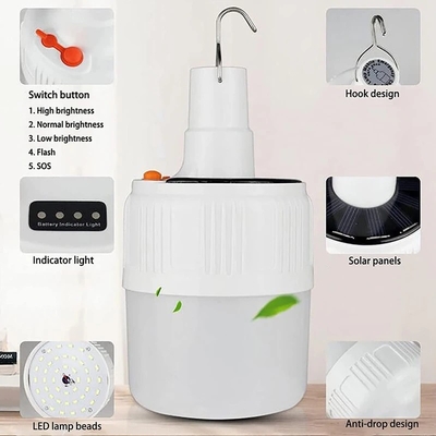 Đèn LED sân vườn năng lượng mặt trời ABS Cắm trại ngoài trời Hộ gia đình khẩn cấp