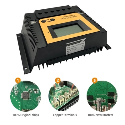 PWM Sạc Năng Lượng Mặt Trời Bảng Điều Khiển Bộ Điều Chỉnh 10A 20A 30A 40A 12V 24V 36V 48V