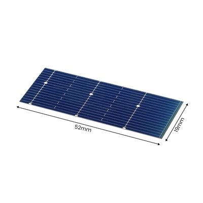 Hệ thống đơn tinh thể sạc pin mặt trời 52 * 19mm 0,5V 0,24W cho quang điện di động