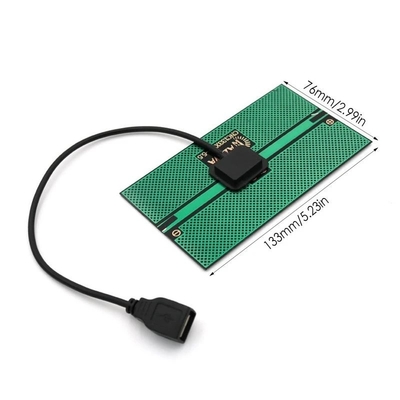 Bộ Sạc Năng Lượng Mặt Trời 1.65W Tấm Pin Năng Lượng Mặt Trời 76*133MM Đầu Ra Năng Lượng Mặt Trời Sạc Cho Cắm Trại Ngoài Trời Điện Thoại Di Động Thiết Bị Sạc USB