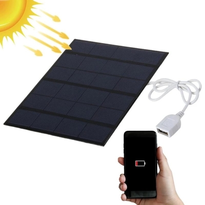 Bộ sạc bảng điều khiển năng lượng mặt trời Polysilicon Hệ thống năng lượng mặt trời tự làm cho ngân hàng điện thoại