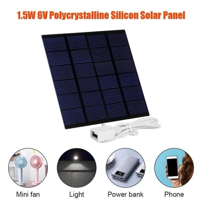 Bộ sạc bảng điều khiển năng lượng mặt trời Polysilicon Hệ thống năng lượng mặt trời tự làm cho ngân hàng điện thoại