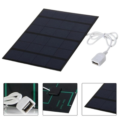 Bộ sạc bảng điều khiển năng lượng mặt trời Polysilicon Hệ thống năng lượng mặt trời tự làm cho ngân hàng điện thoại
