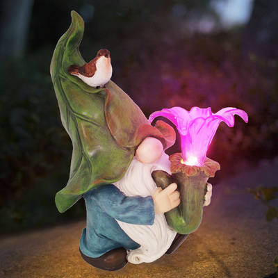 Garden Tượng Solar Light Crafts Bảng quà tặng trang trí sáng